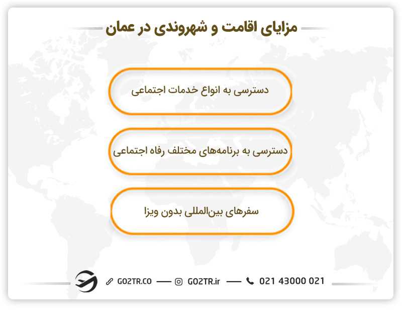 مزایای اقامت و شهروندی در عمان
