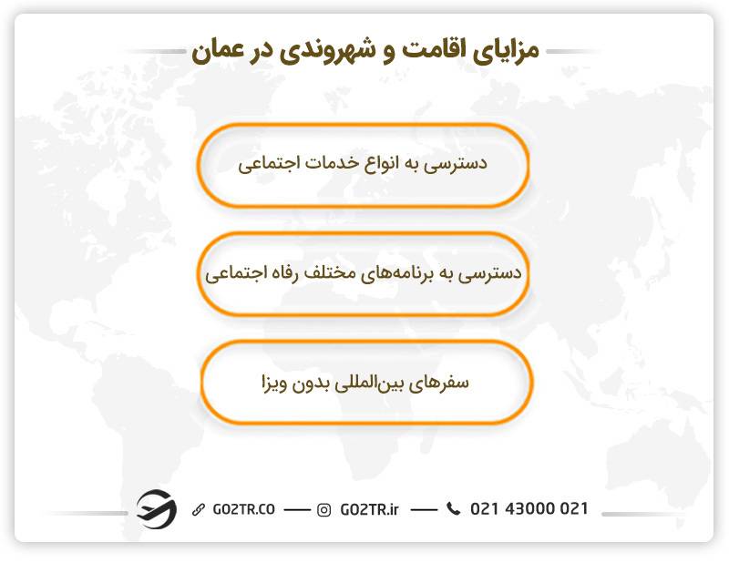 مزایای اقامت و شهروندی در عمان