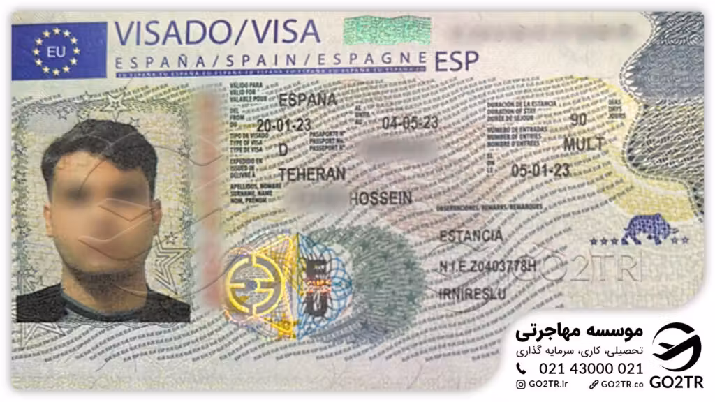 اخذ ویزای تحصیلی اسپانیا توسط کارشناسان GO2TR
