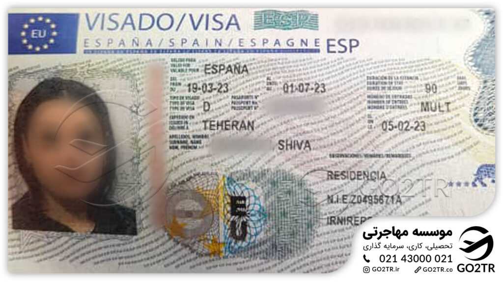 اخذ ویزای اسپانیا توسط کارشناسان GO2TR