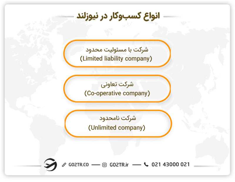 انواع کسبوکار در نیوزلند
