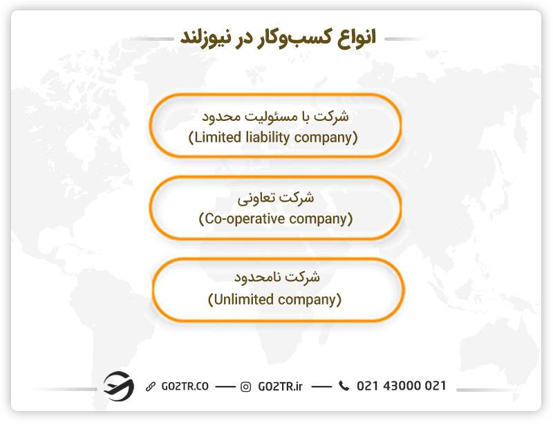 انواع کسب‌وکار در نیوزلند