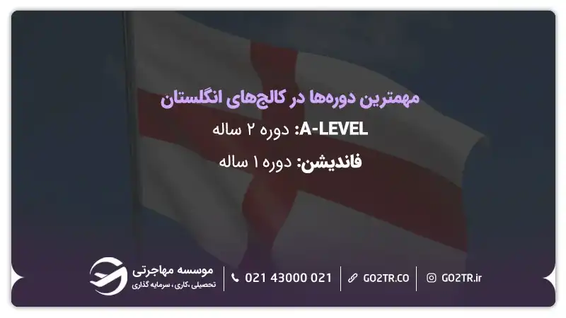 دورههای مهم در کالجهای برتر انگلستان