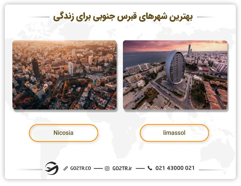 بهترین شهرهای قبرس جنوبی برای زندگی