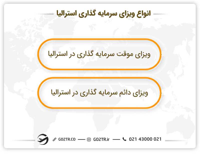 انواع مختلف ویزای سرمایه گذاری استرالیا