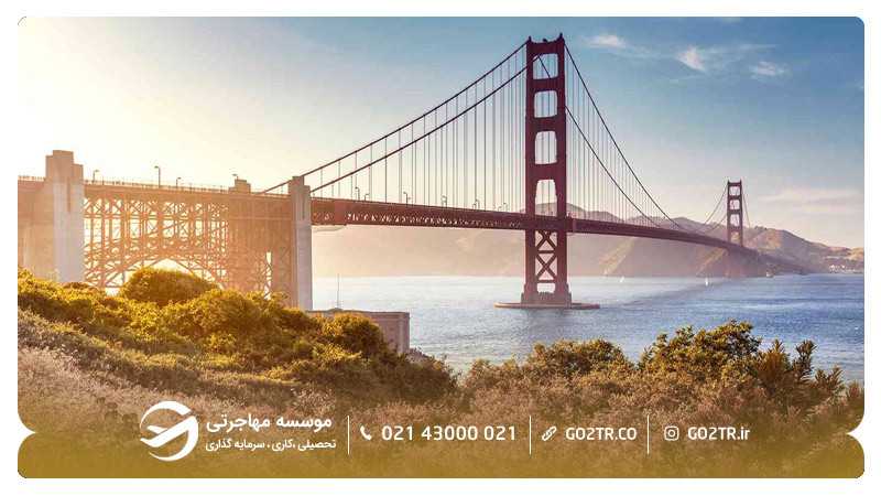 پل گلدن گیت شهر سن فرانسیسکو (San Francisco)