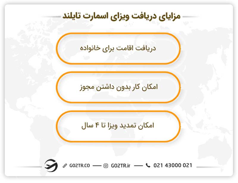 مزایای دریافت ویزای اسمارت تایلند