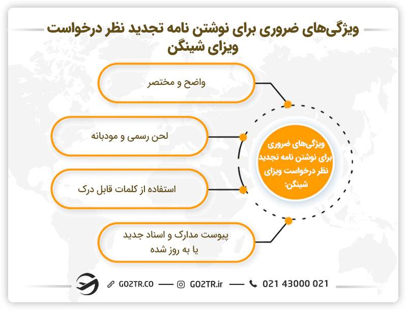 برخی از ویژگی‌های ضروری هنگام نوشتن نامه تجدید نظر ویزای شینگن