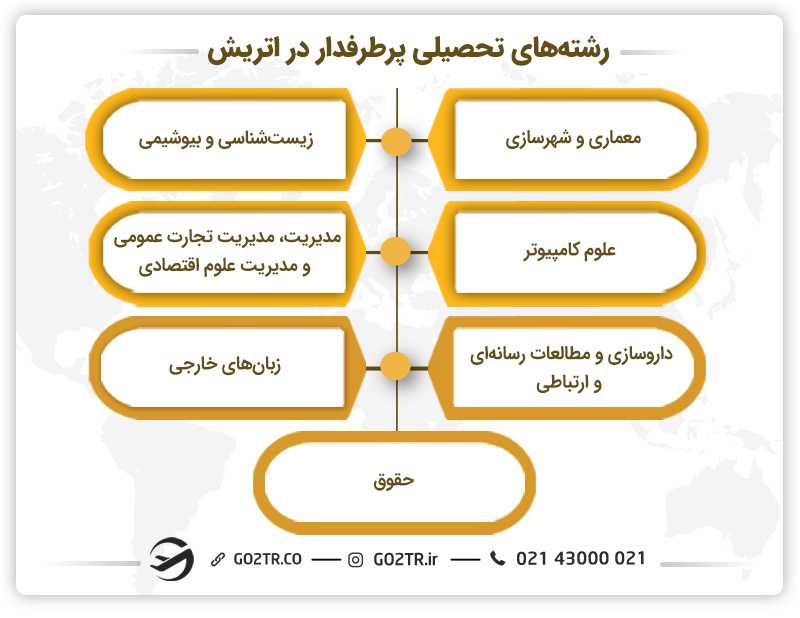 رشتههای تحصیلی پرطرفدار در اتریش