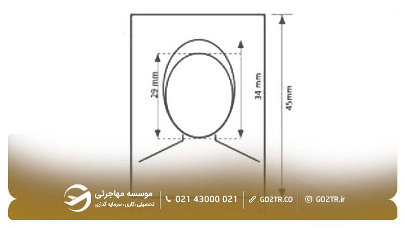 اندازه صحیح عکس بیومتریک