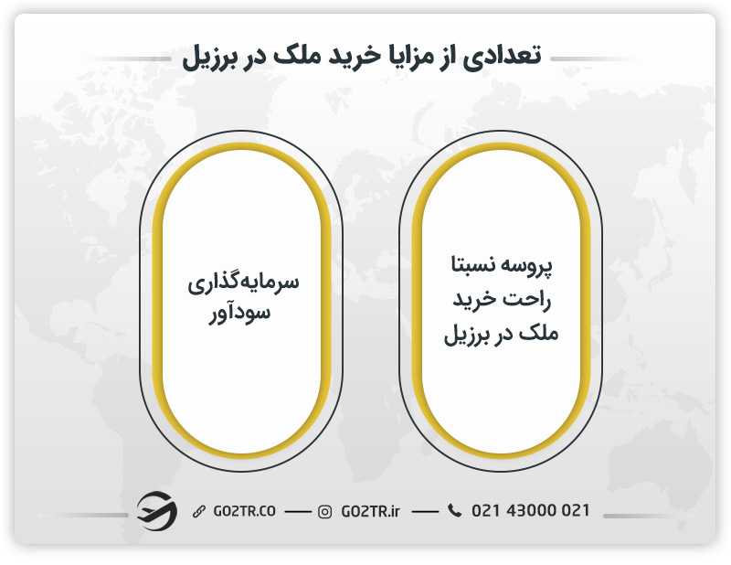 تعدادی از مزایا خرید ملک در برزیل