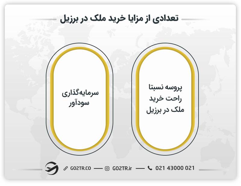 تعدادی از مزایا خرید ملک در برزیل