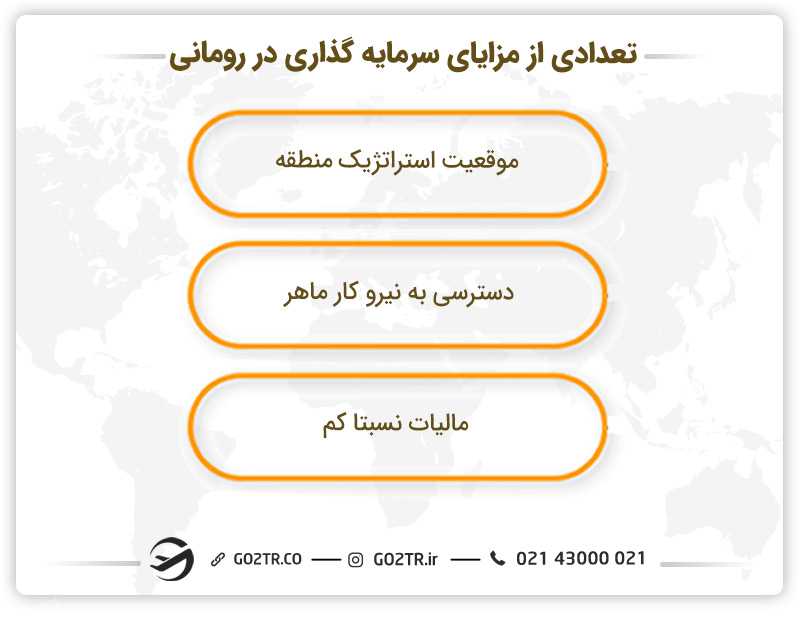 مزایای سرمایه گذاری در رومانی