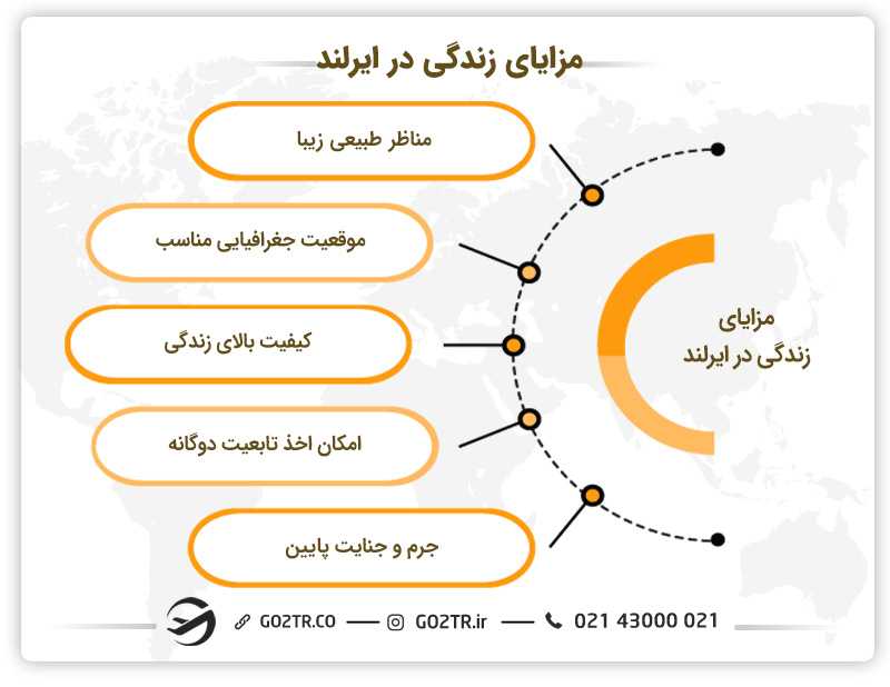 مزایای زندگی در ایرلند
