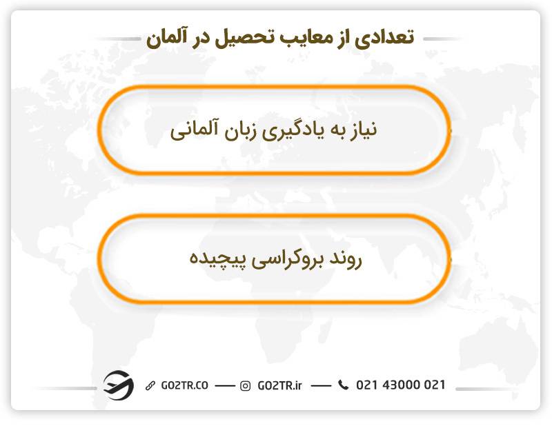 تعدادی از معایب تحصیل در آلمان 