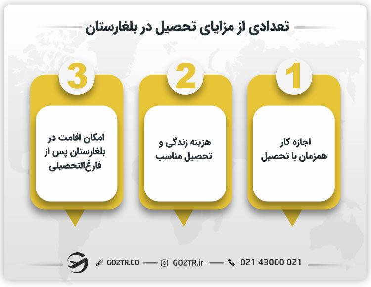 تعدادی از مزایای تحصیل در بلغارستان