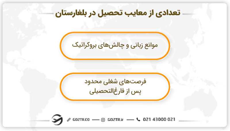 تعدادی از معایب تحصیل در بلغارستان