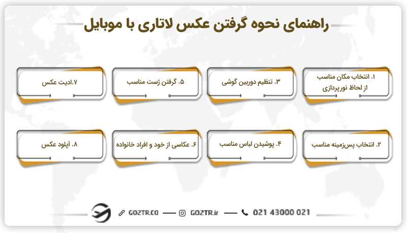 راهنمای نحوه گرفتن عکس لاتاری با موبایل