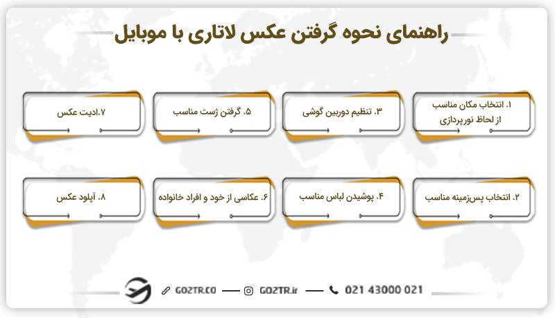راهنمای نحوه گرفتن عکس لاتاری با موبایل