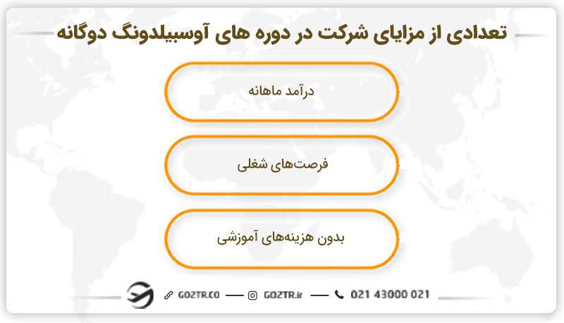 تعدادی از مزایای شرکت در دوره های آوسبیلدونگ دوگانه