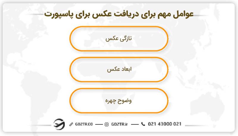 عوامل مهم برای دریافت عکس برای پاسپورت