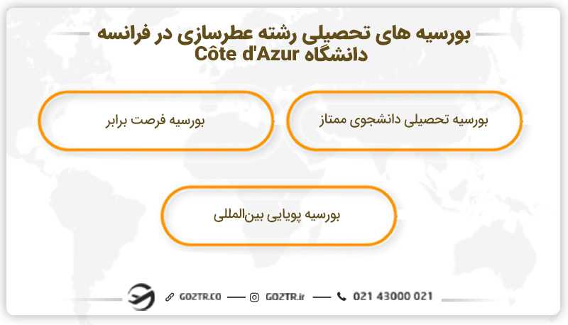 بورسیههای تحصیلی رشته عطرسازی در فرانسه دانشگاه Côte d'Azur