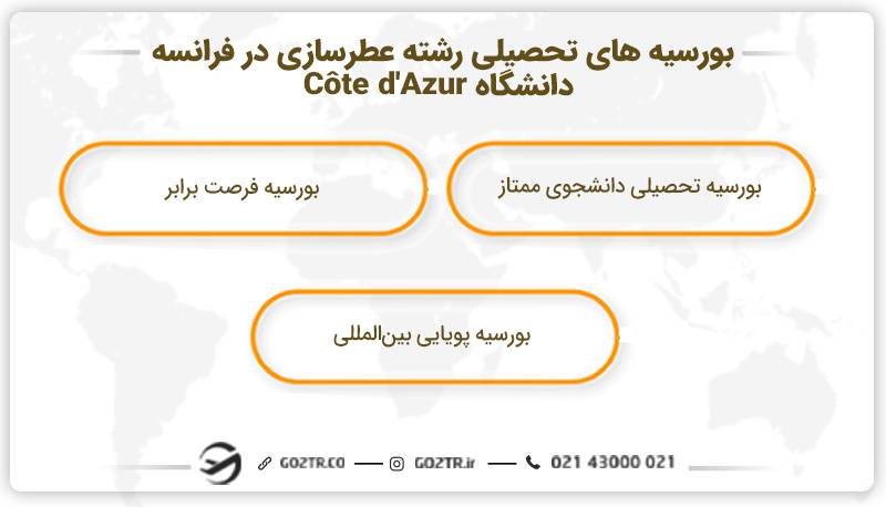 بورسیه‌های تحصیلی رشته عطرسازی در فرانسه دانشگاه Côte d'Azur