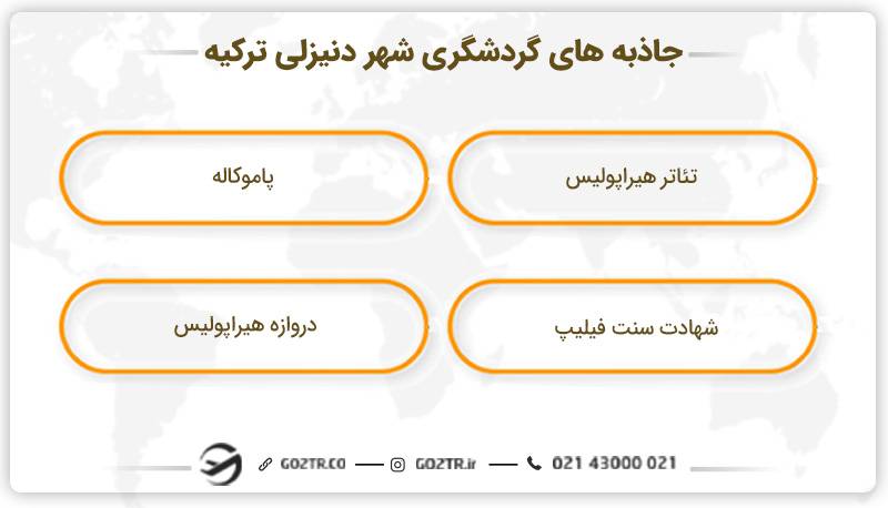 جاذبه های گردشگری شهر دنیزلی ترکیه