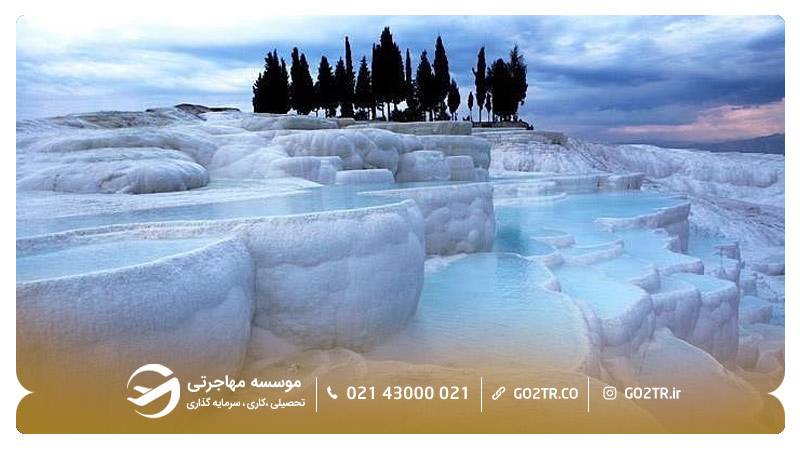پاموکاله از عکس های شهر دنیزلی ترکیه