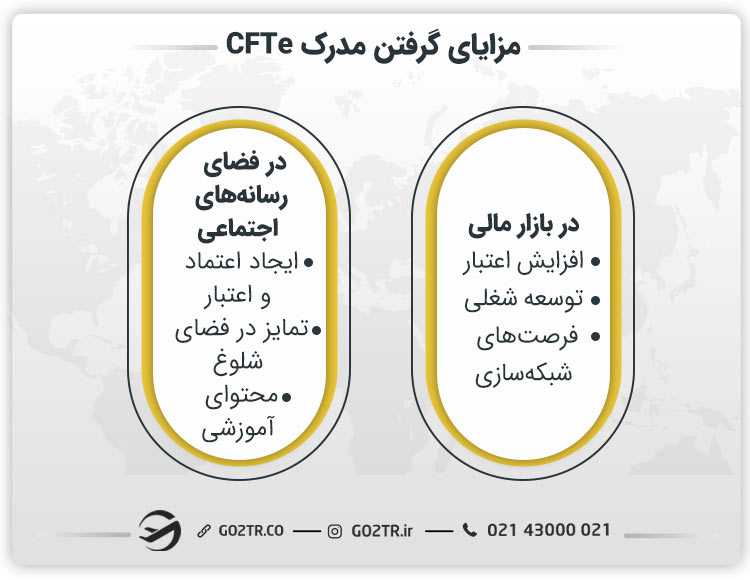 مزایای داشتن مدرک CFTe