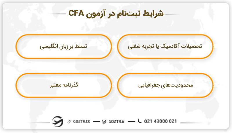 شرایط ثبت نام در آزمون CFA