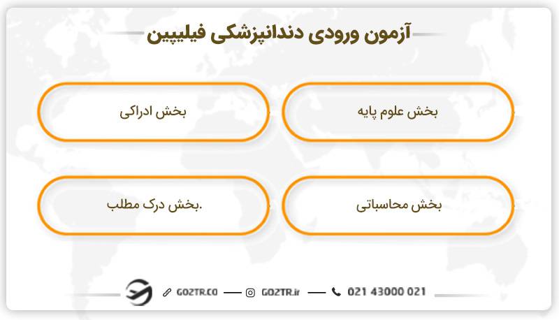 آزمون ورودی دندانپزشکی در فیلیپین