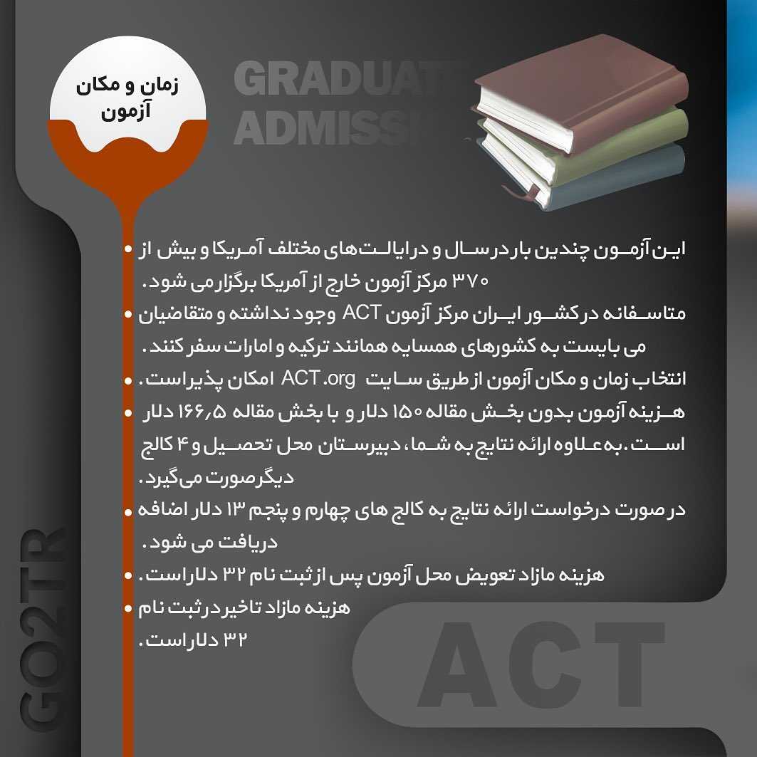 📝#ACT Exam . • آزمون ایسیتی آزمون سنجش مهارت دانشآموزان متقاضی ورود به دا