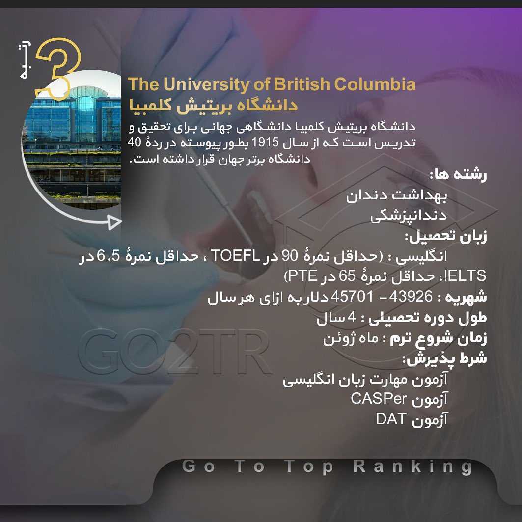 تحصیل دندانپزشکی در کانادا 🇨🇦 • . شرایط تحصیل در رشته دندانپزشکی و شیوه اخذ