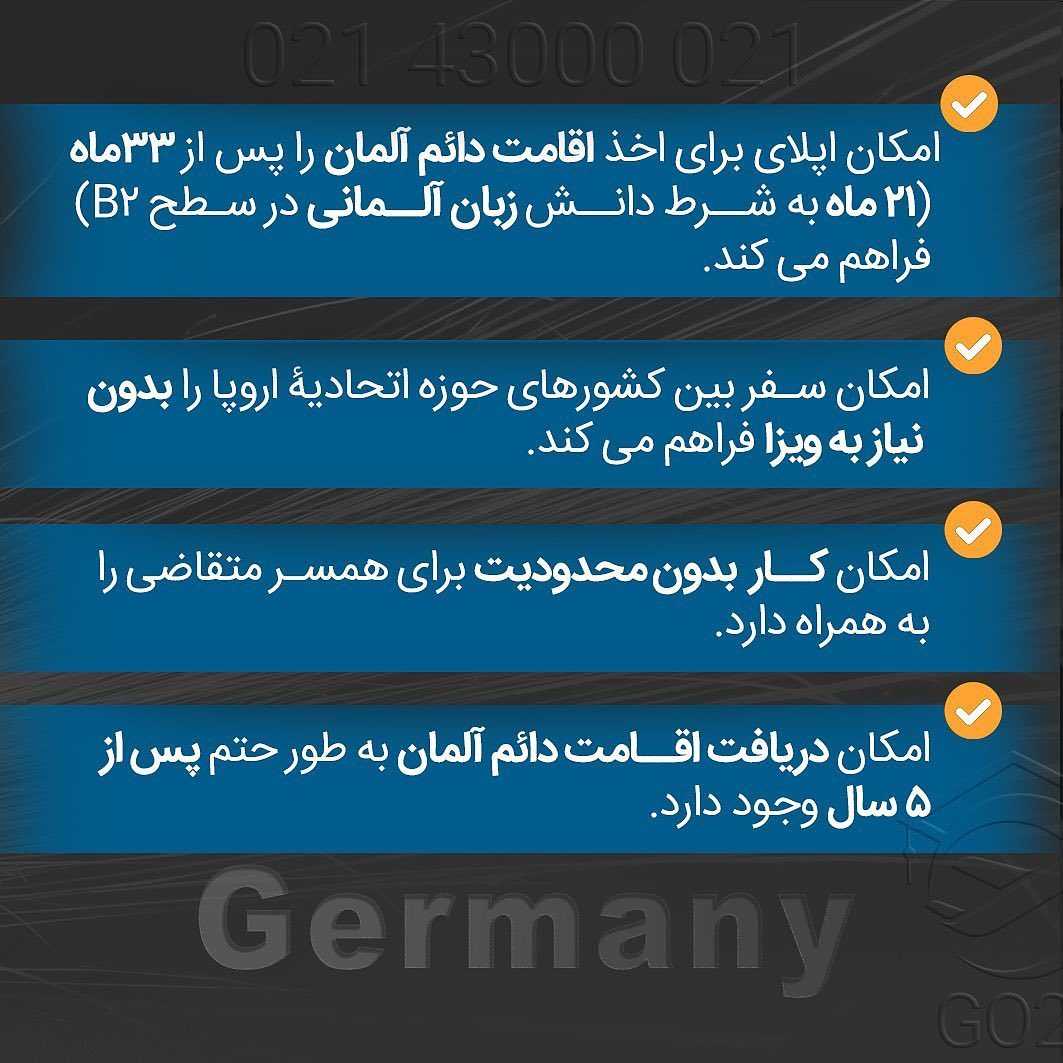 اخذ بلوکارت آلمان و کار در این کشور یکی‌ از محبوب‌ترین راه‌های مهاجرت کاری