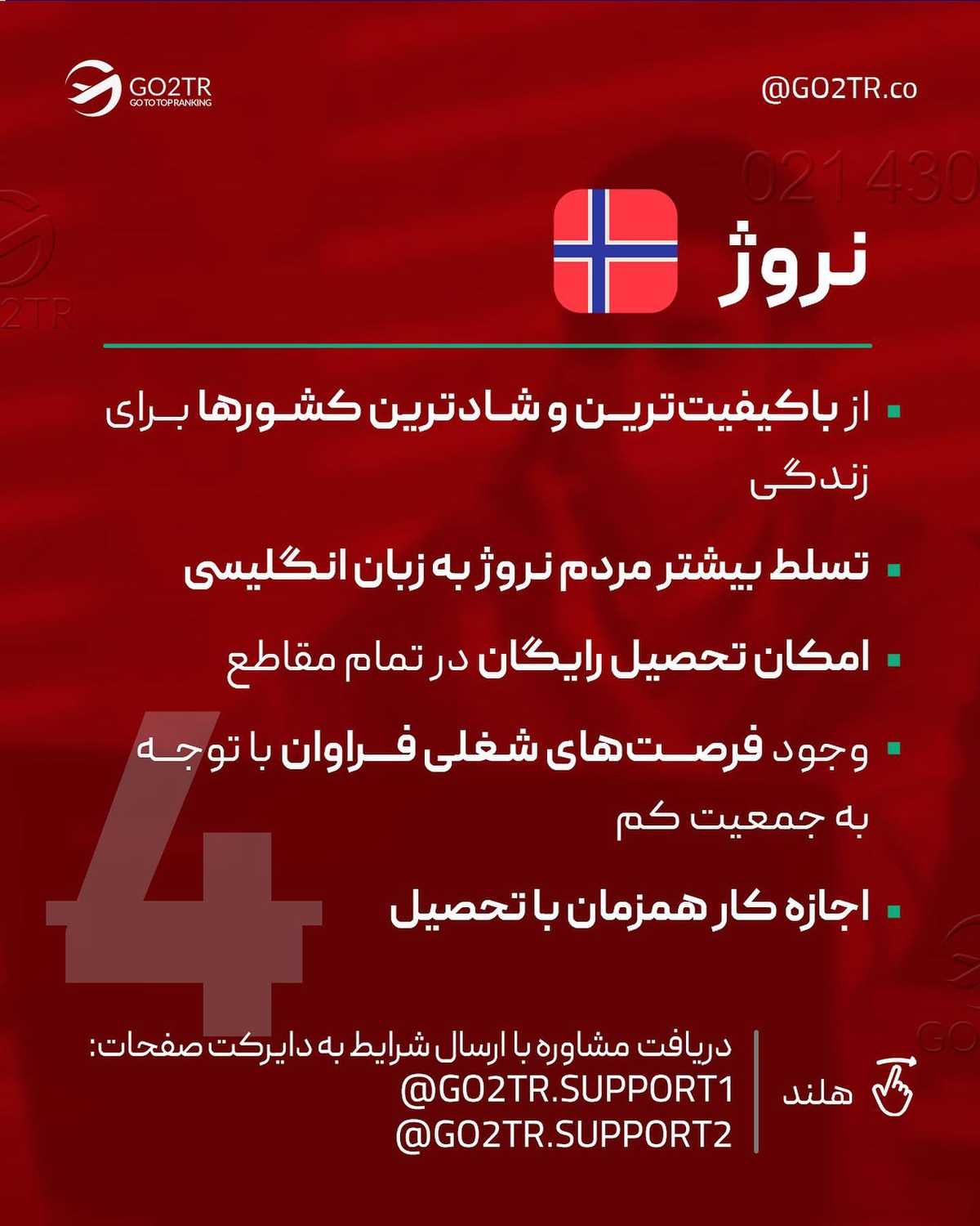 بین این کشورها، کدومشون با شرایط تو متناسبه؟!🤩 انتخاب تو کدومه؟ . • ✅کشورها