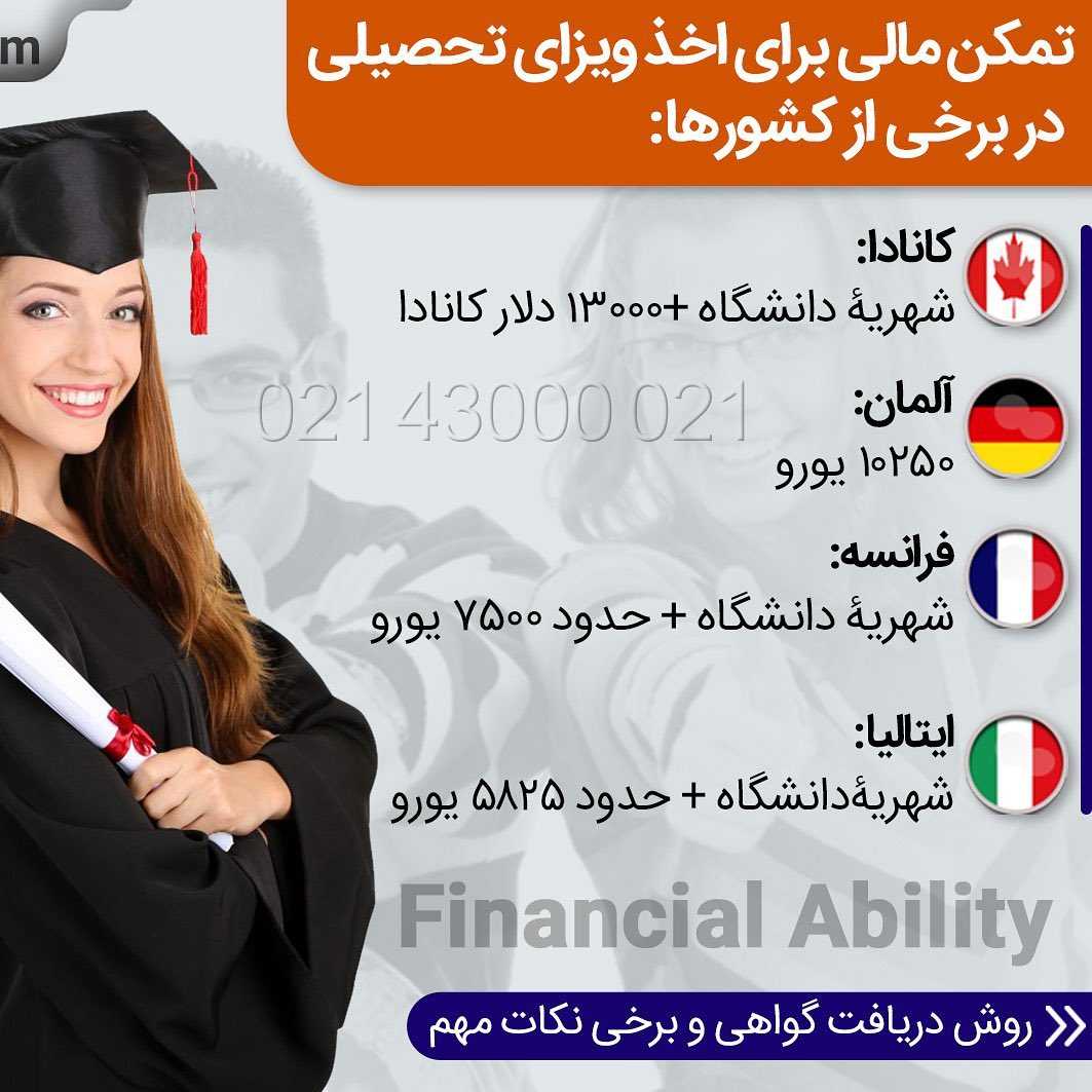گواهی تمکن مالی یکی از مهمترین مدارک برای اخذ ویزاست! . • ✔️سفارت کشور گواهی