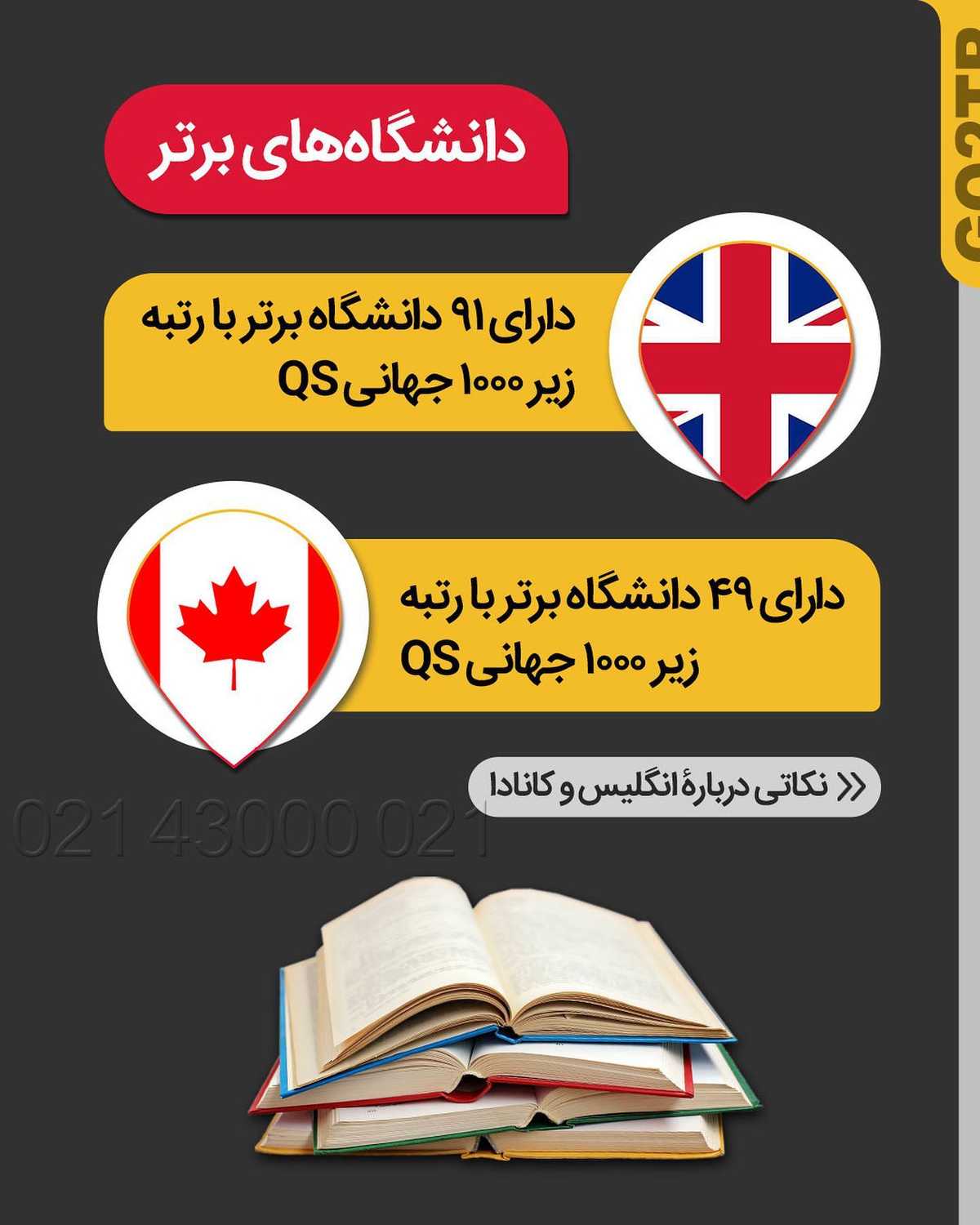 انگلیس ارزونتر از کانادا ؟!😂 بله میشه، بهت میگم چطوری... . • ✔️با تحصیل دوره