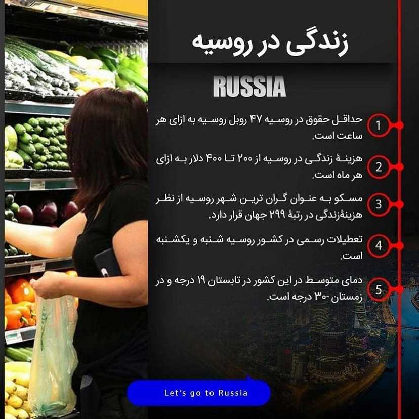 روسیه چهارمین مقصد مهاجرت پرطرفدار ایرانی‌هاست، میگی چرا؟ 🤩 . • گذشته از ام