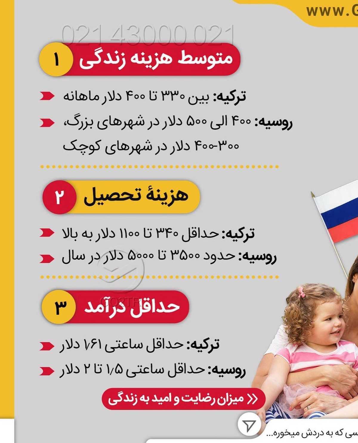 کسی به ترکیه و یا روسیه نه نمیگه! 🤔 . • ✔️ترکیه و روسیه دو کشورهای محبوب برای