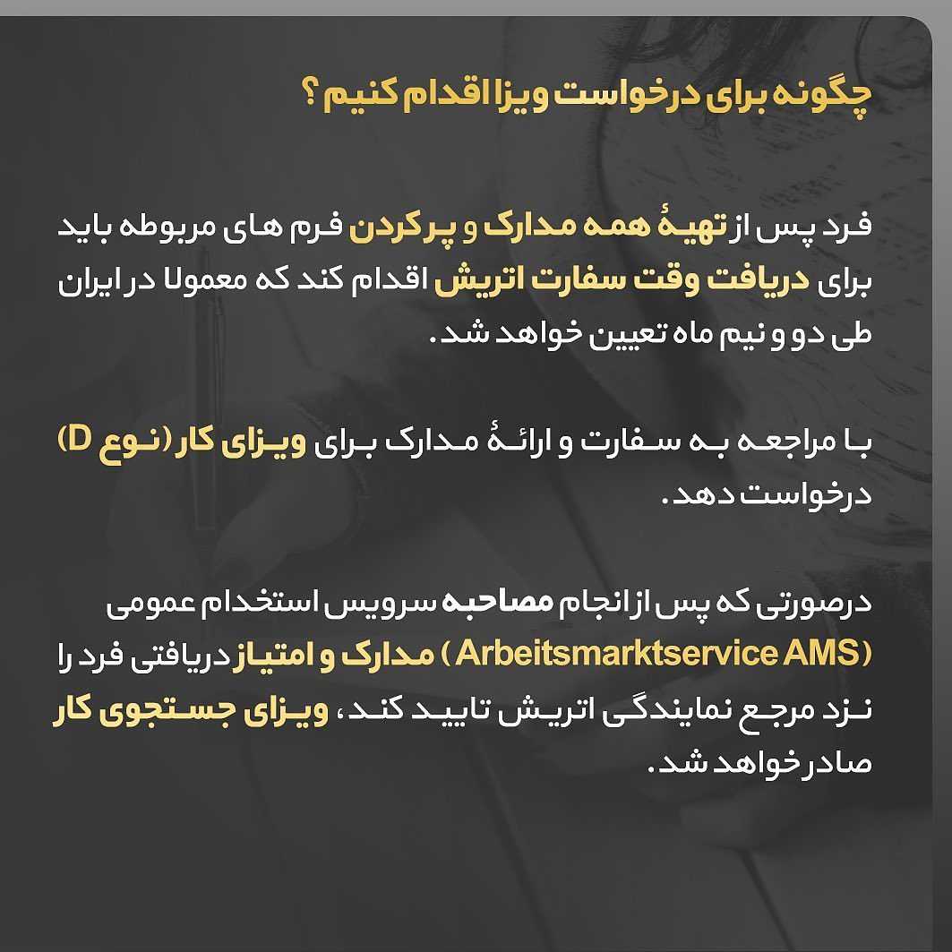 شش ماه فرصت داری تو این کشور دنبال کار بگردی 🤩 🇦🇹 . • کشورهای محدودی هستند 