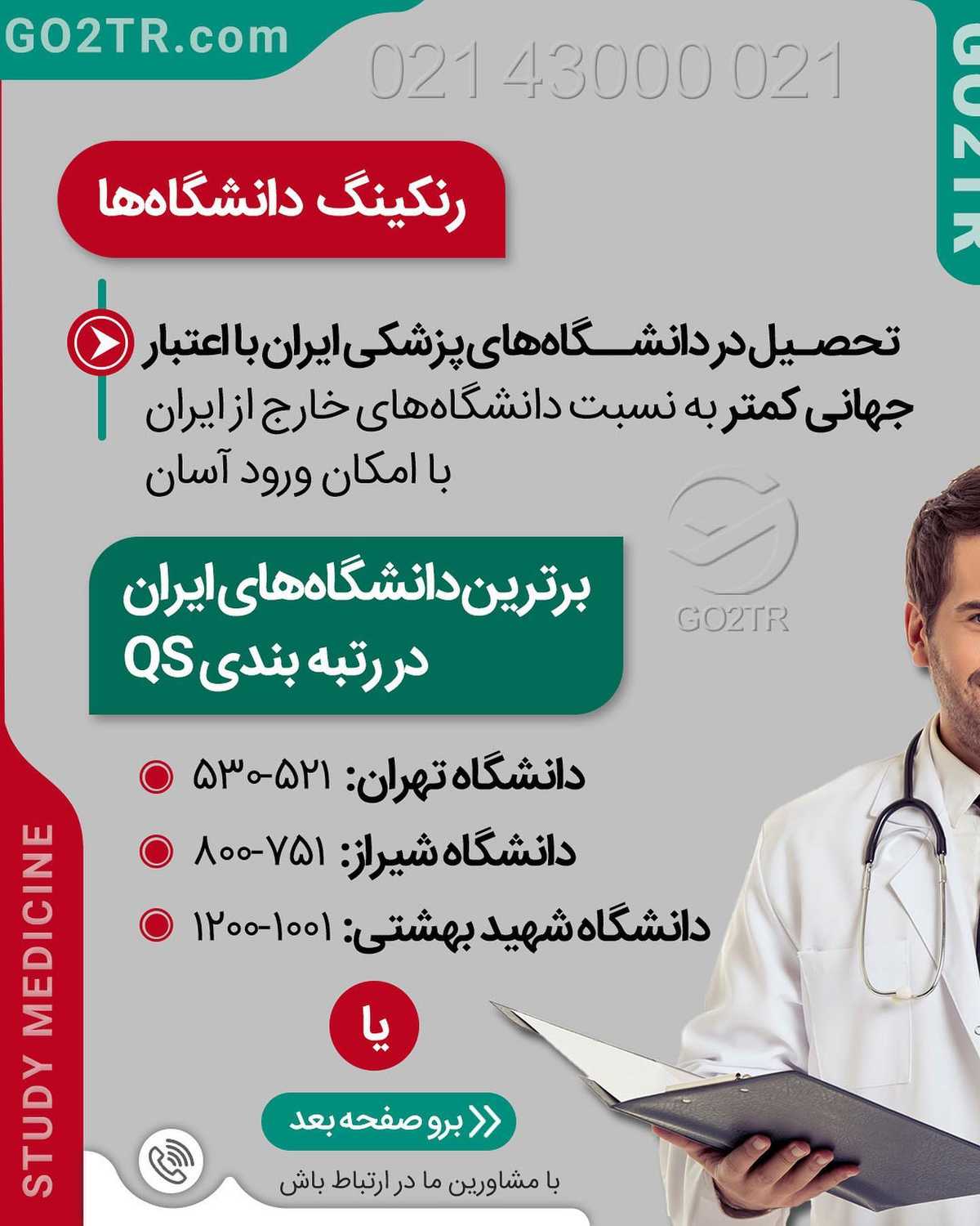 این پست هم جایزه یک جلسه مشاوره رایگان داره برای یکی از پزشک‌های آینده‌مون 