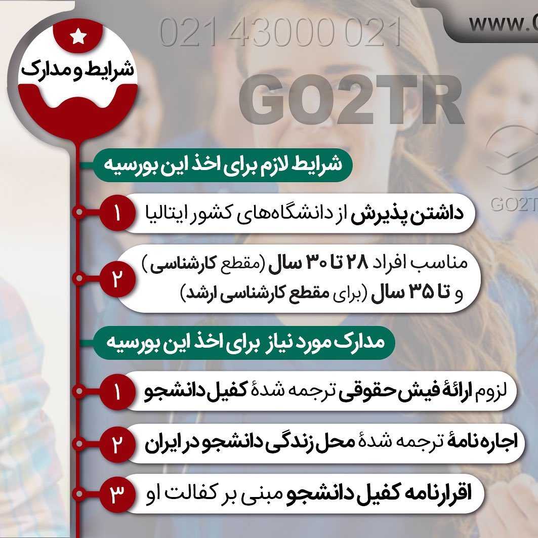 ⭐️ یه فرصت فوقالعاده برای دانشجویان کم درآمد ! . • 🇮🇹 ایتالیا نسبت به س