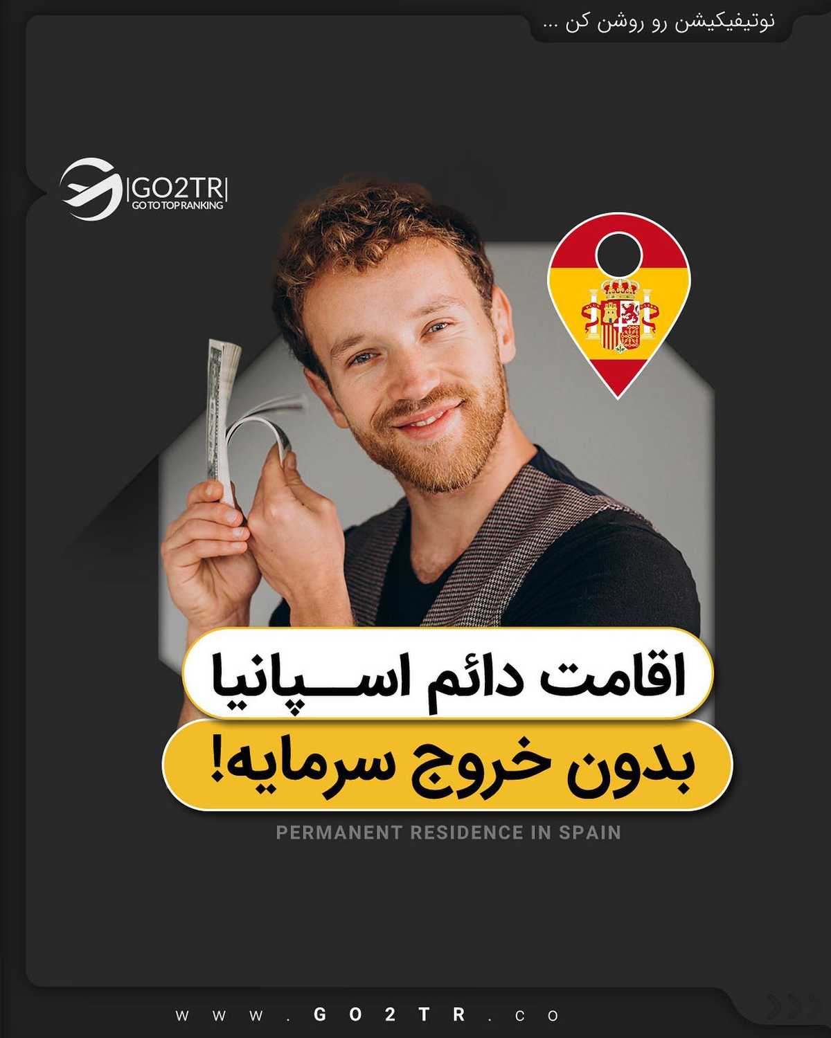 فقط کافیه ثابت کنی سرمایه داری! 💰 تا اقامت و پاسپورت اسپانیا برای خودت و خانو