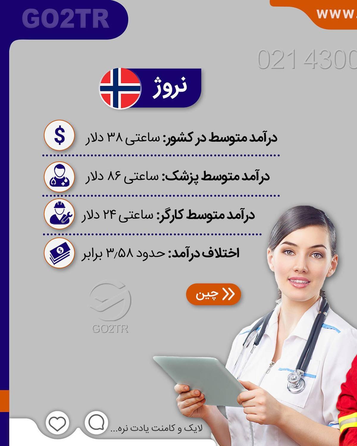 حالا بگو کار تو کدوم کشور رو ترجیح میدی؟ . • ‏‎✔️می‌دونید که یکی از شروطی ک