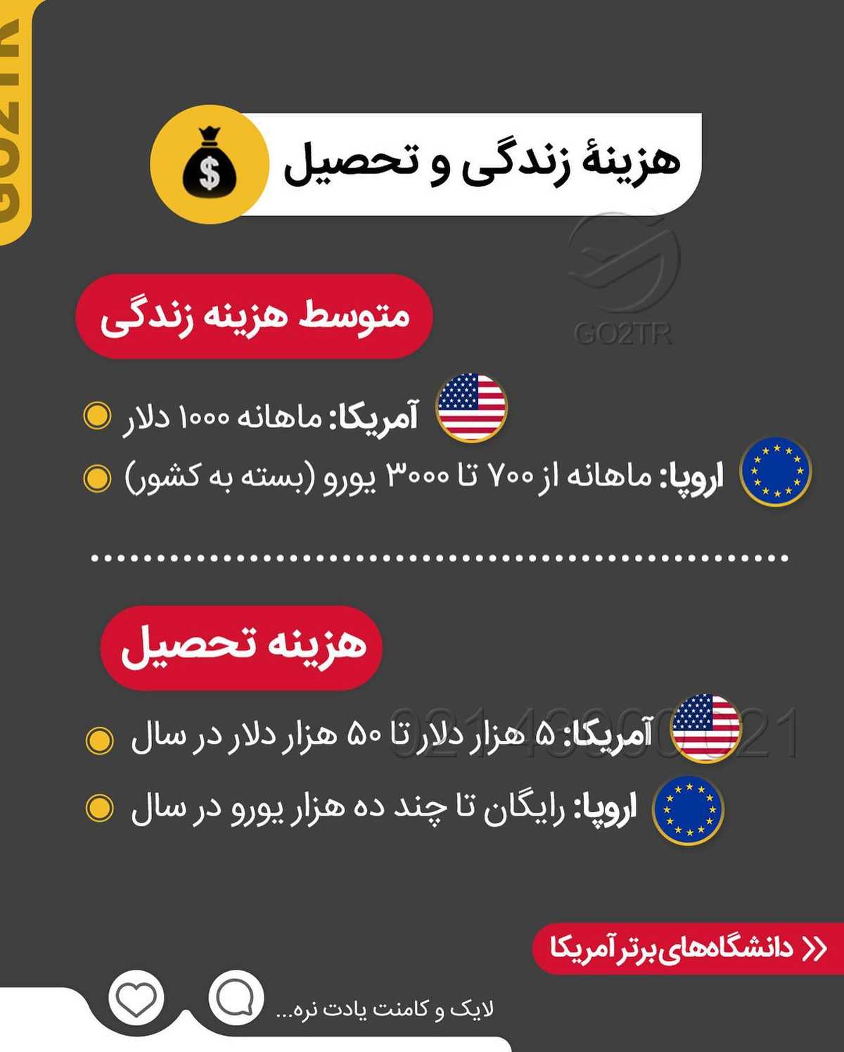 اگه بری کدومش خوشحالت میکنه؟ آمریکا یا اروپا؟ 🤩 . • دو ‌مقصد فوق العاده که 
