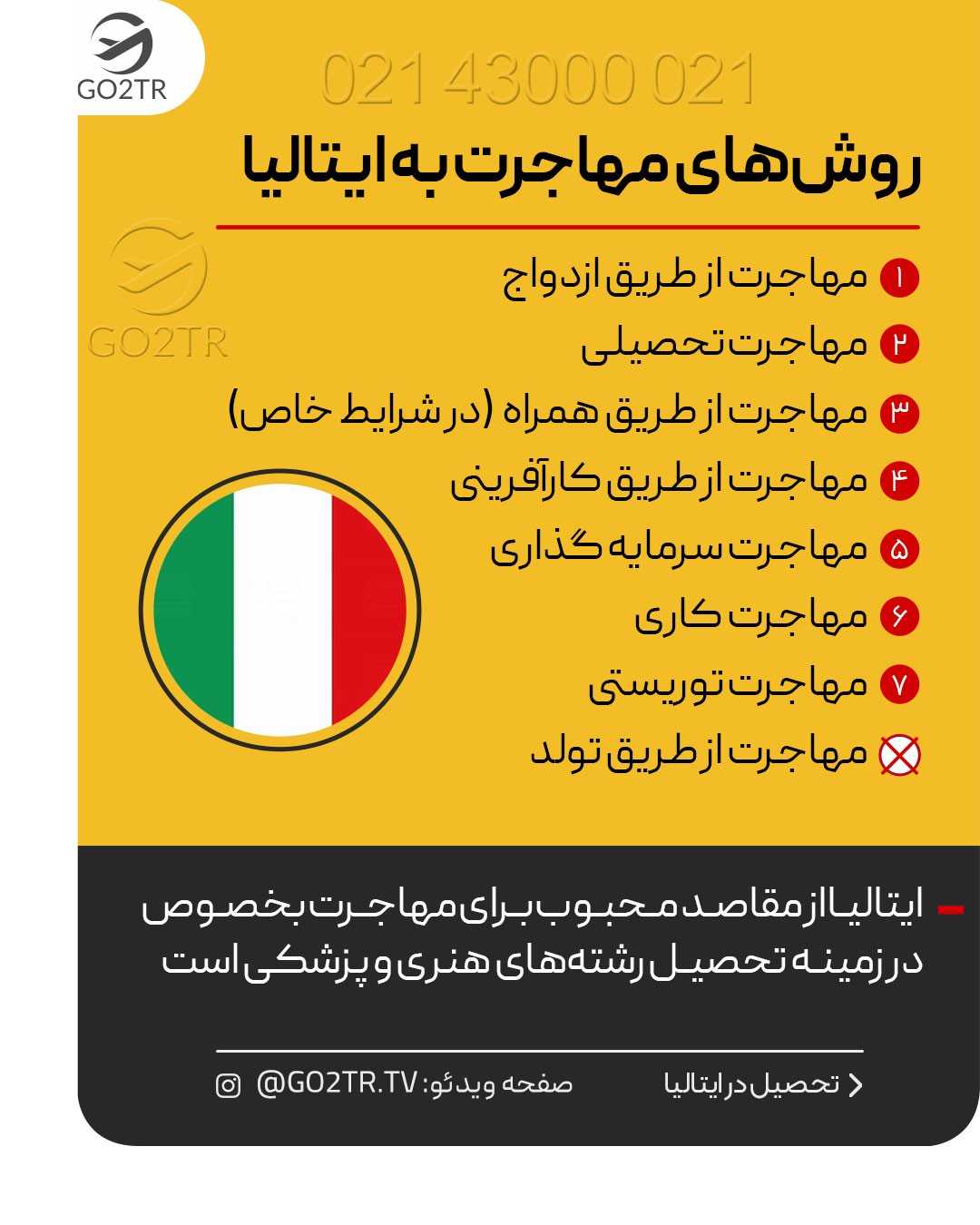 کیه که ایتالیا مقصد محبوبش برای مهاجرت نباشه؟ 🤩 . • ✔️بخصوص بچه های هنر و مع