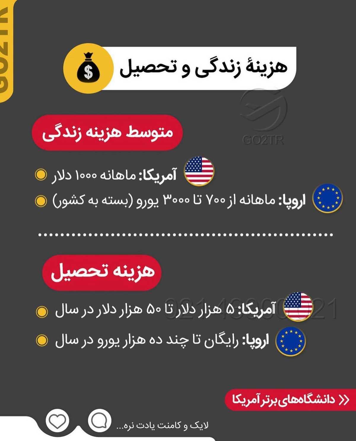 اگه بری کدومش خوشحالت میکنه؟ آمریکا یا اروپا؟ 🤩 . • دو مقصد فوق العاده که