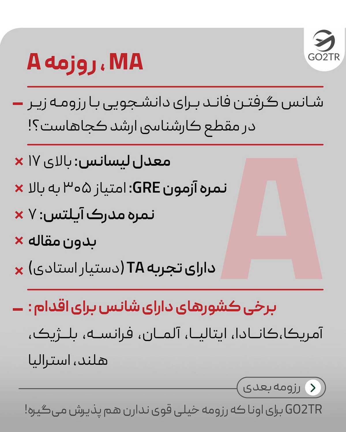 🤩 شرایط تو به کدوم رزومه شبیهتره؟! سه روزمه اول برای کارشناسی ارشد و سه رزو