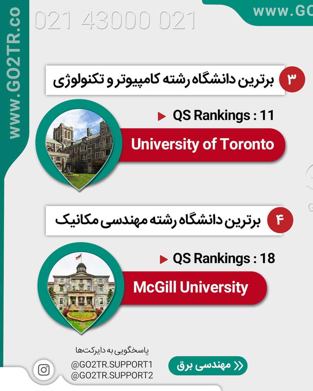 🇨🇦 طرفدارای تحصیل با بورسیه تو کانادا بگو کجا نقص مدارک داری تا کمکت کنیم ✌